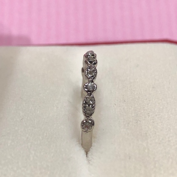 NEW•Silver and CZ promise ring wgf sz 8.5 - Picture 4 of 6